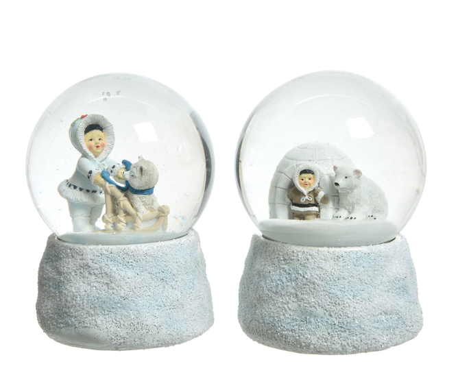 Kaemingk Snowglobe with Eskimo