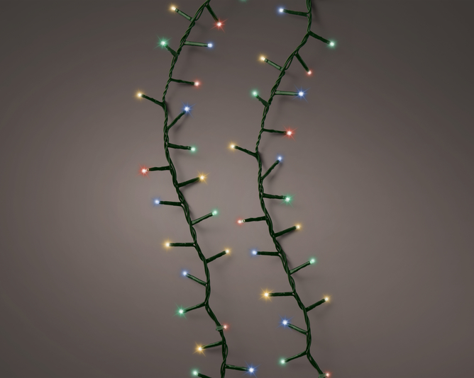 Kaemingk LED Compact Lights 1600cm 8 Functions Outdoor Multi Coloured