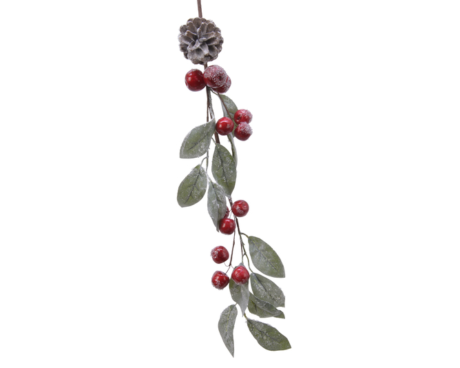 Kaemingk Berry and Pine Cones Garland 130cm