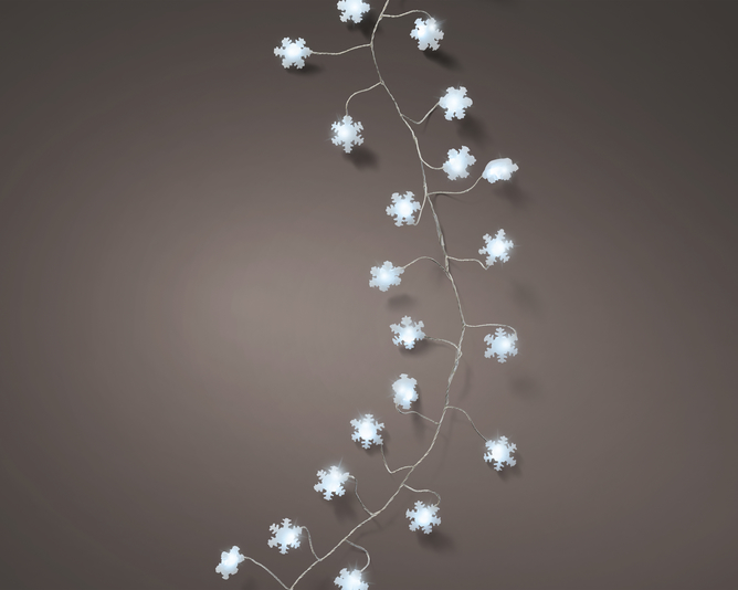 Kaemingk Micro LED Cluster Lights 150cm Silver/Cool White Stars Outdoor