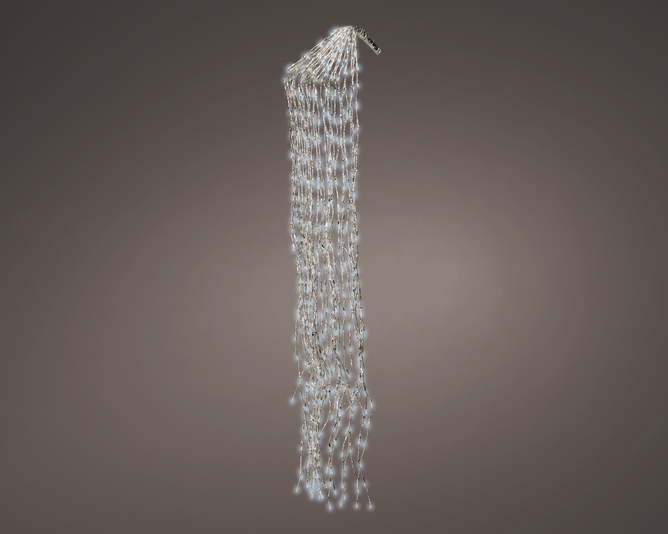 Kaemingk LED Cascade Lights 200cm Flashing Silver Effect