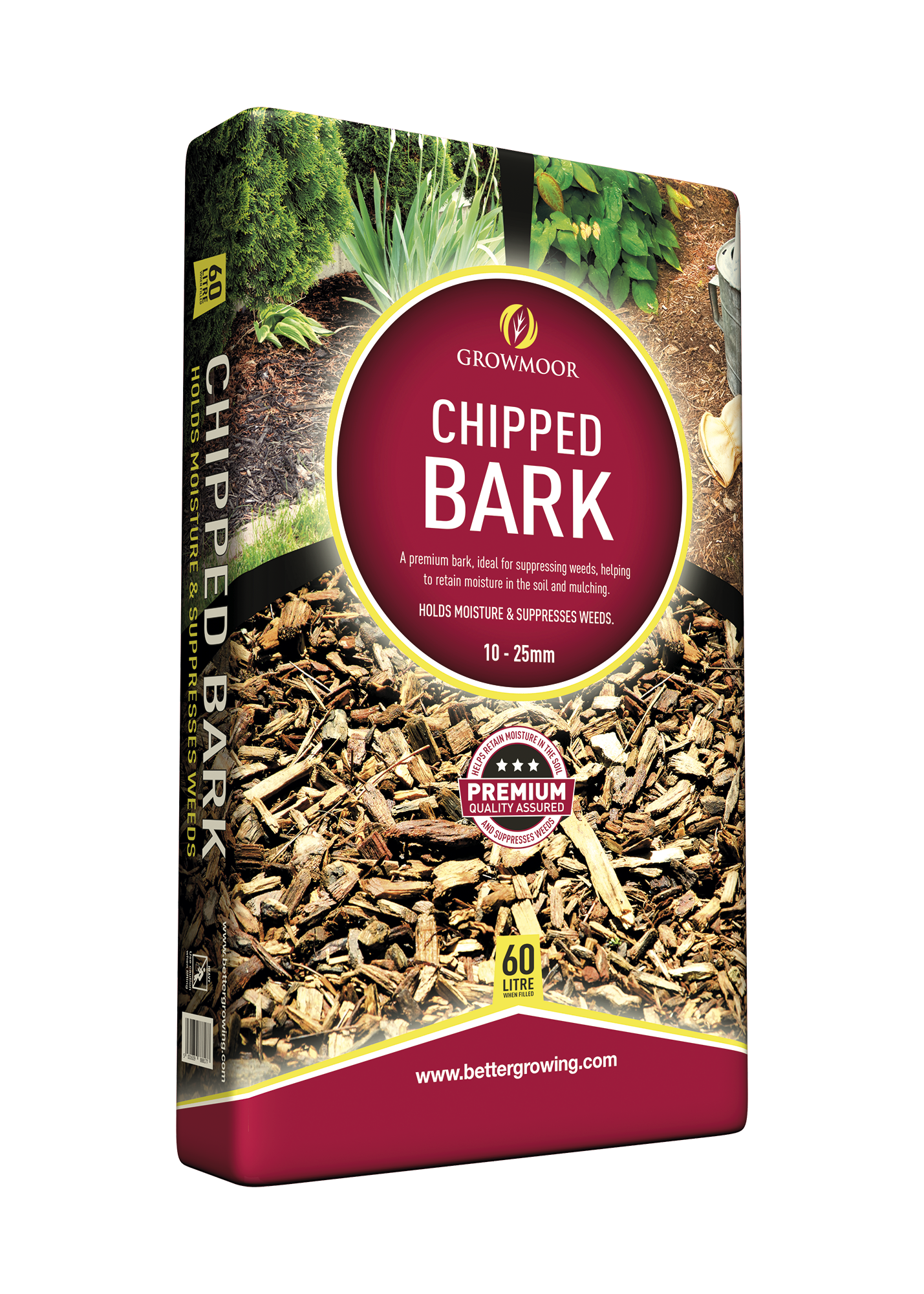 Growmoor Bark Chips 60 Litres LOCAL DELIVERY ONLY