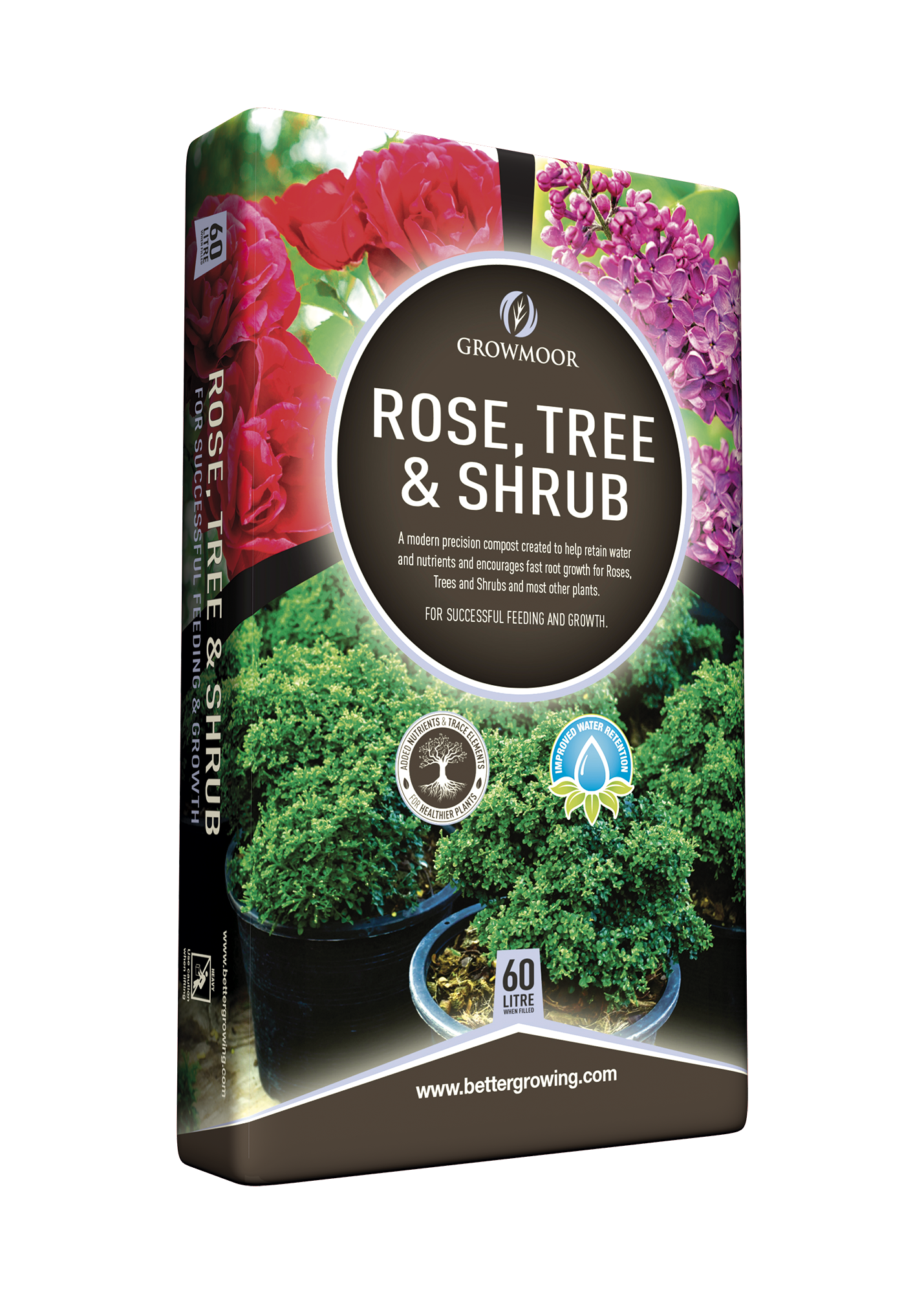 Growmoor Rose Tree and Shrub Compost 60ltr LOCAL DELIVERY ONLY