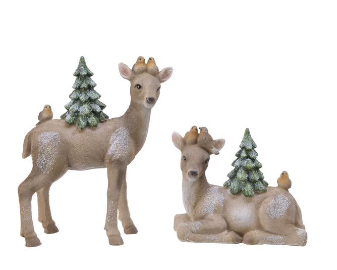 Kaemingk Deer with Tree on Back