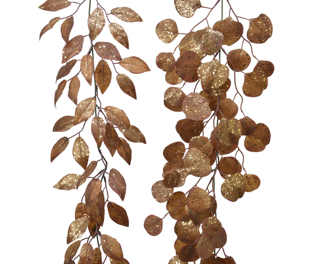 Kaemingk Garland Glitter Mustard 150cm