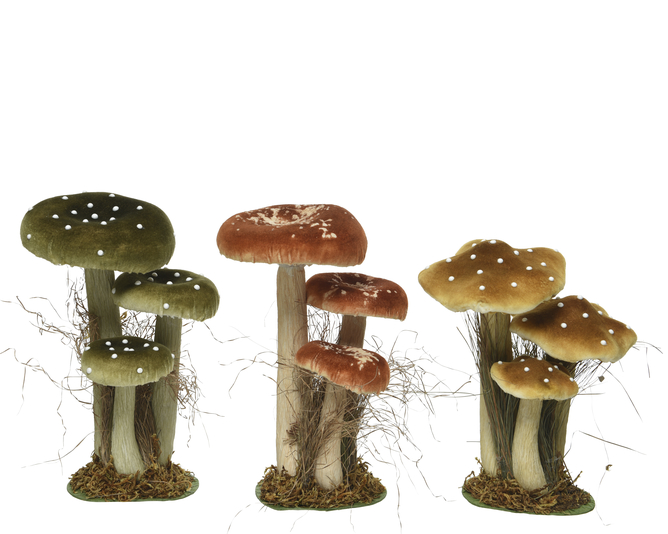 Kaemingk Velvet Mushroom 26cm