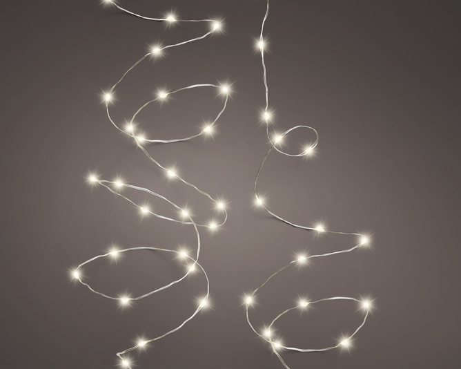 Kaemingk Durawise Micro LED Warm White String Lights 495cm