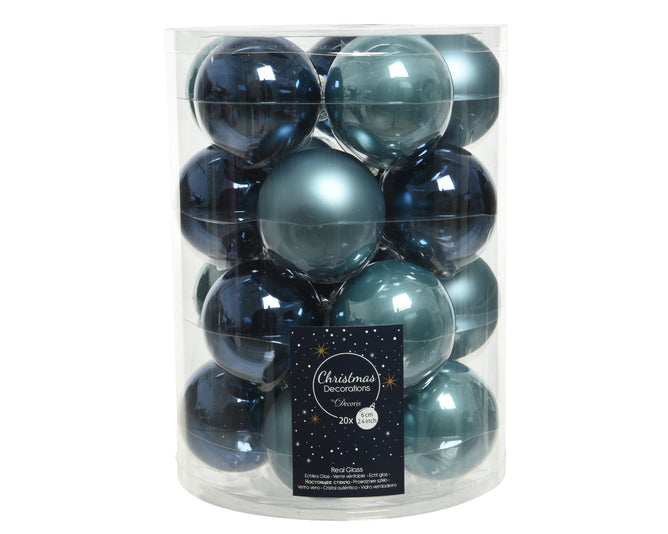 Baubles Blue Mix - Tub of 20