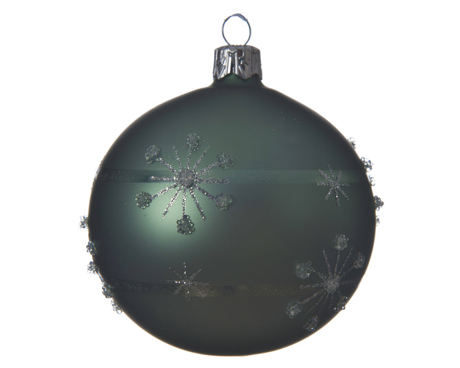 Green Snowflake Bauble