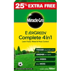 Miracle-Gro Evergreen Complete 4 in 1 80m2 Plus 25% Free