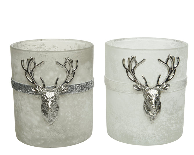 Tealight Holder With Deer
