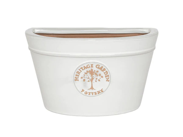 Woodlodge Edwardian Wall Planter 26cm - White