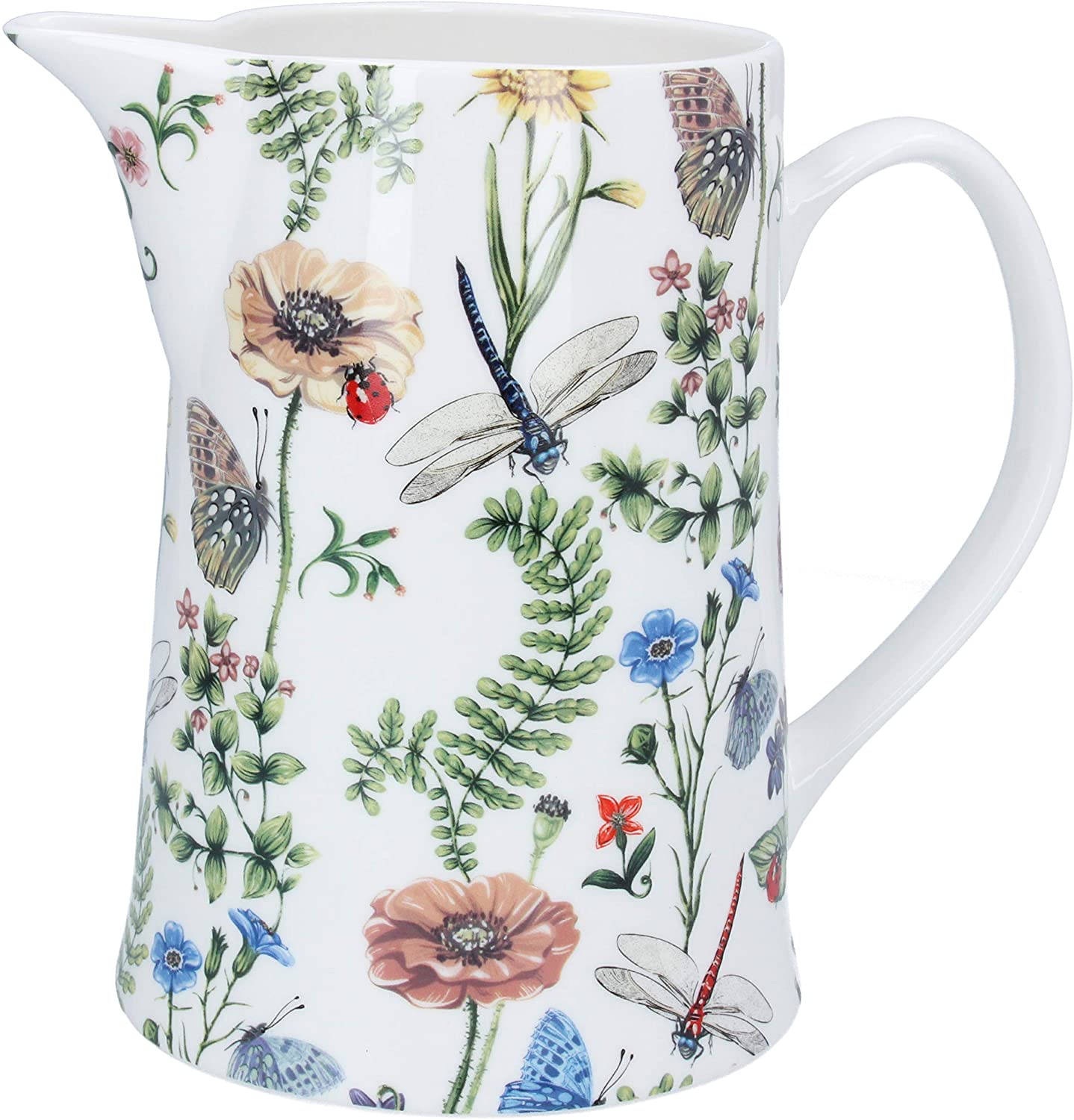 Gisela Graham Bone China Flora and Fauna Jug - Large