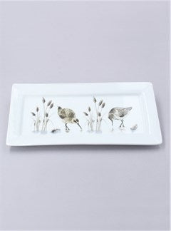 Gisela Graham Ceramic Rectangular Plate 29cm - Sandpiper