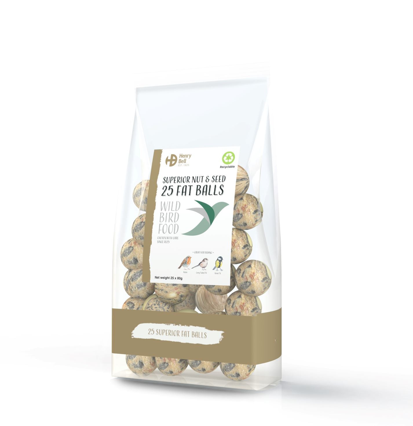 Henry Bell Pack Of 25 Superior Nut & Seed Fat Balls