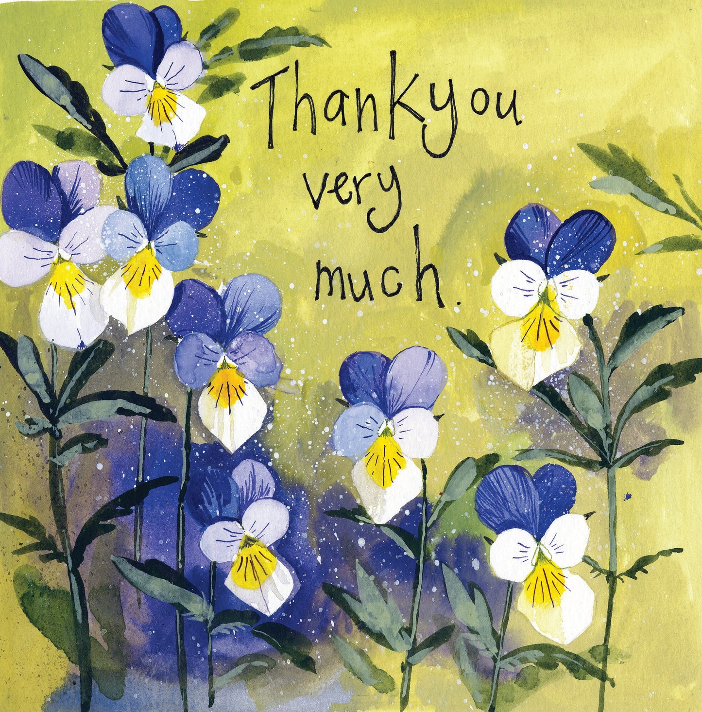 Pansies Thank You Card