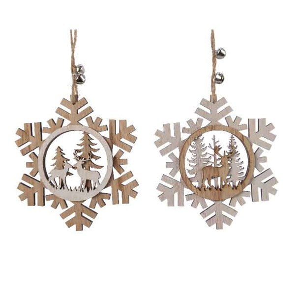Snowflake & Deer Decoration