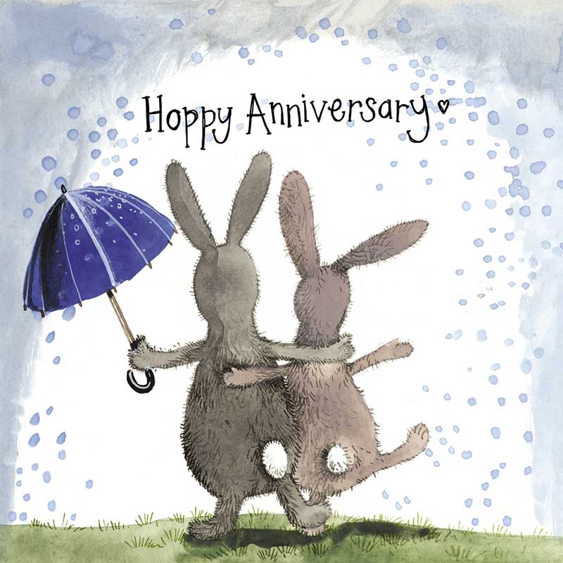 Starlight Rain and Sunshine Anniversary Card