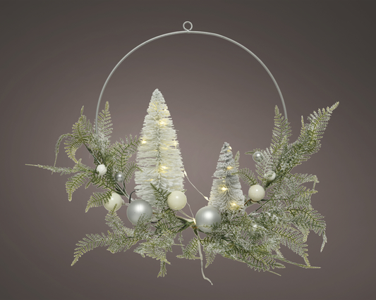 Kaemingk Micro Wreath White Indoor 30cm