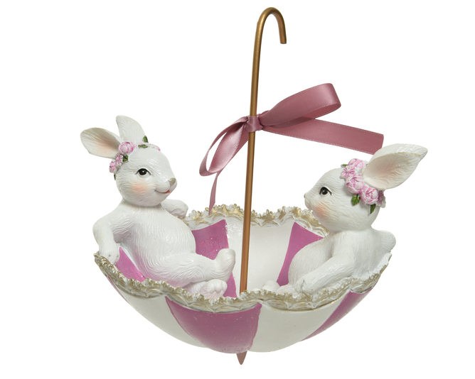 Kaemingk Bunnies Sat In Umbrella