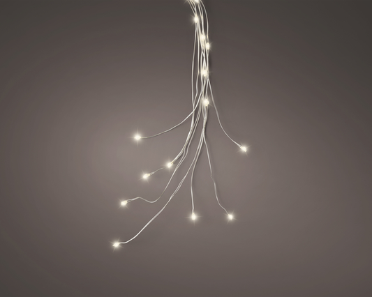 Kaemingk Micro LED Bunch Flashing Effect Indoor 110cm Silver/ Warm White