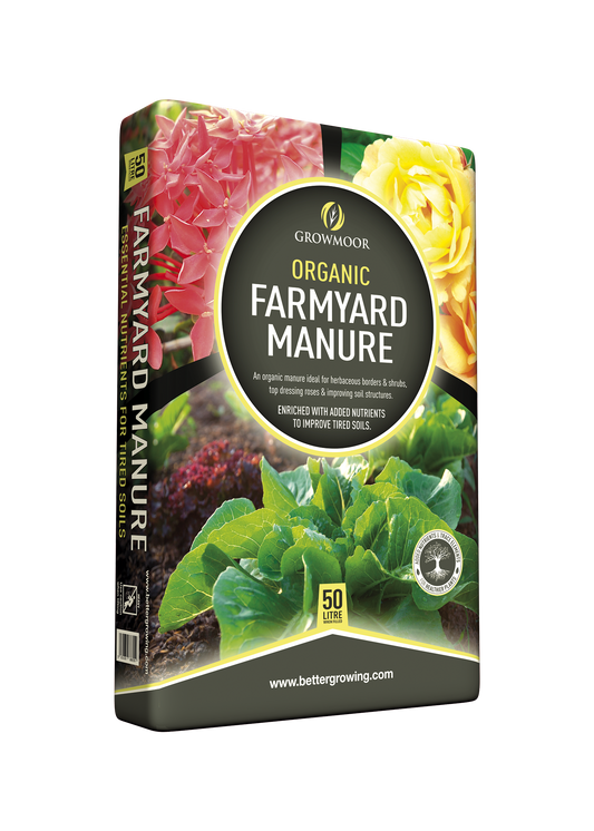 Growmoor Organic Farmyard Manure 50L LOCAL DELIVERY ONLY