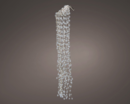 Kaemingk LED Cascade Lights 200cm Flashing Silver Effect