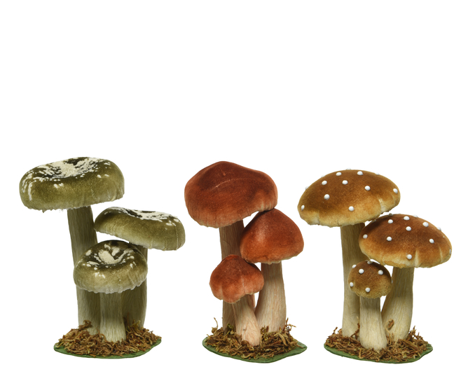 Kaemingk Velvet Mushroom 17cm