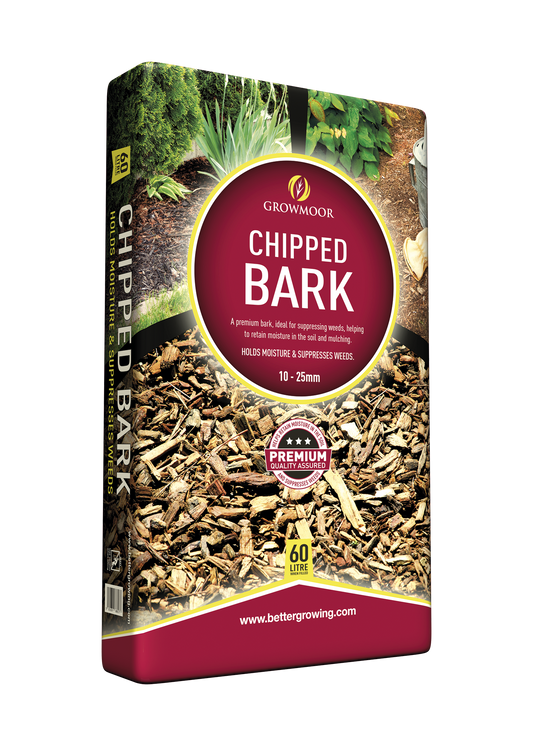 Growmoor Bark Chips 60 Litres  LOCAL DELIVERY ONLY
