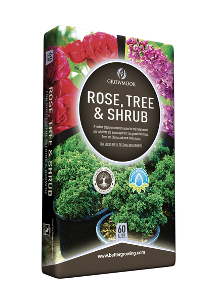 Growmoor Rose Tree and Shrub Compost 60ltr  LOCAL DELIVERY ONLY