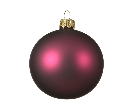 Kaemingk Baubles Glass Matt 10cm