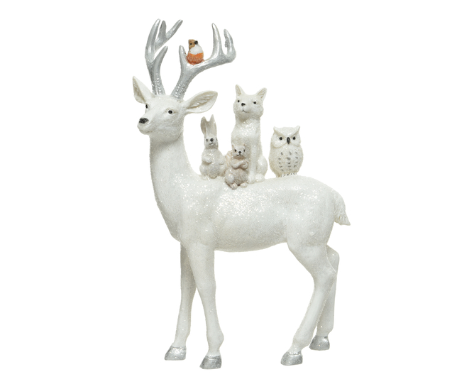 Kaemingk Glitter Deer with animals on back