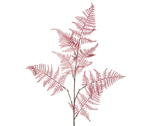 Kaemingk Asparagus Fern Plastic Flock Pink