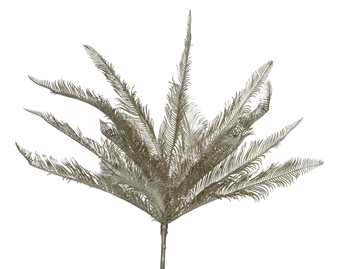 Kaemingk Spray Feather Metallic Glitter Champagne