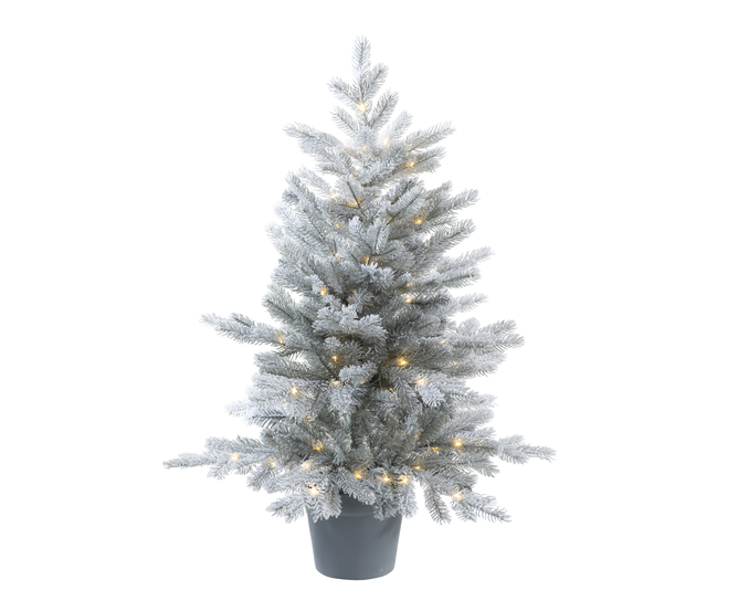 Kaemingk Malmo Mini Tree Frosted Indoor 90cm