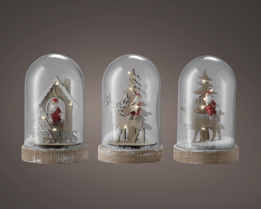 Kaemingk Micro LED Cloche Glass Indoor