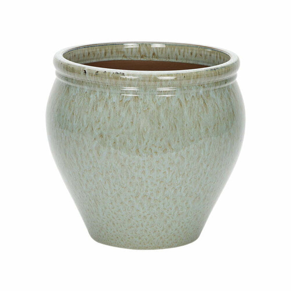 Apta Green Glazed Peacock Jar Planter 32cm