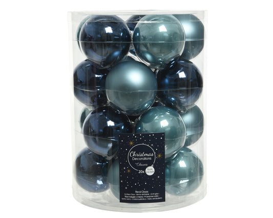 Baubles Blue Mix - Tub of 20