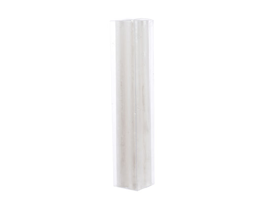 Candle Metallic White 25cm