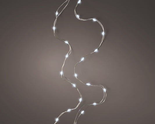 Micro LED String Lights - Cool White 195cm