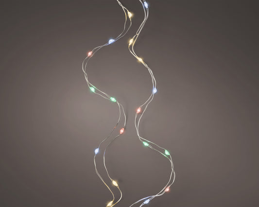 Micro LED String Lights - Multicoloured 495cm