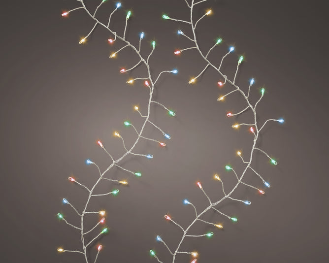 Micro LED Compact String Lights With Twinkle Effect - Multicoloured 1200cm