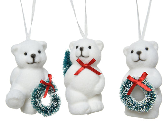 Christmas Bear With Wreath