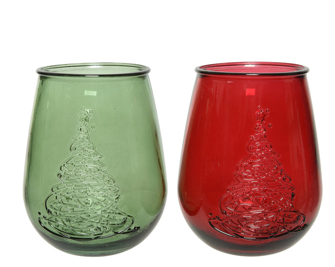 Tealight Holder With Tree Design