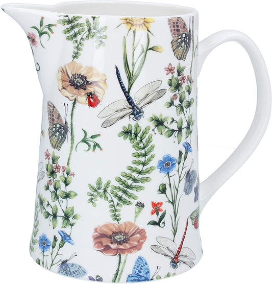 Gisela Graham Bone China Flora and Fauna Jug - Large