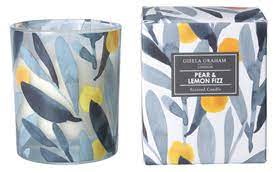 Gisela Graham Boxed Scented Candle - Pear & Lemon Fizz