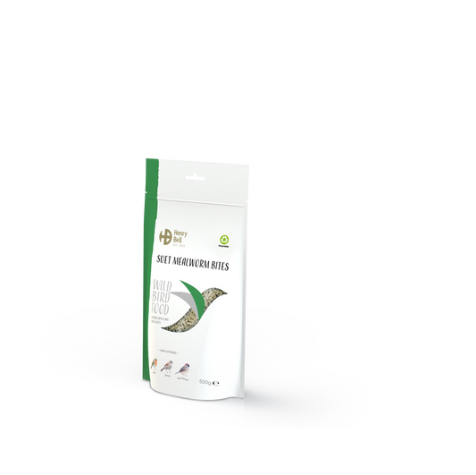 Henry Bell Suet Mealworm Bites Wild Bird Food 500g