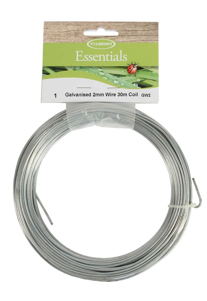 Tildenet Galvanised 2mm Garden Wire 30m