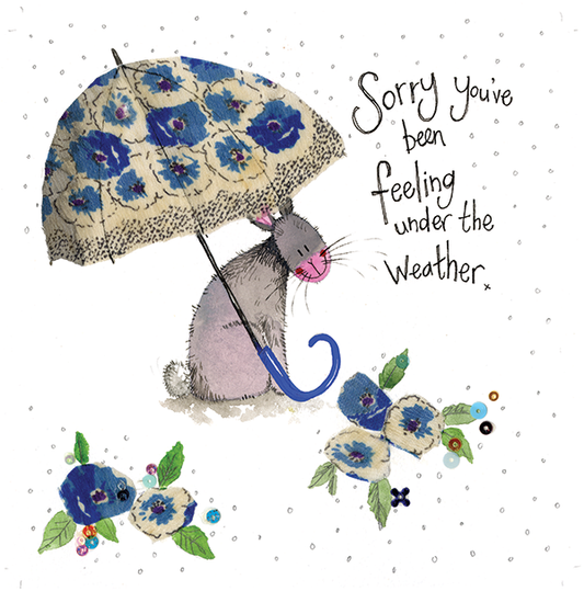 Umbrella Get Well Card