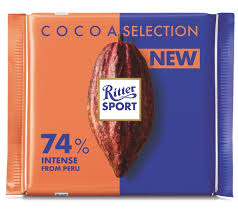 Ritter Cocoa Selection 74% Intense Dark Chocolate Peru Bar